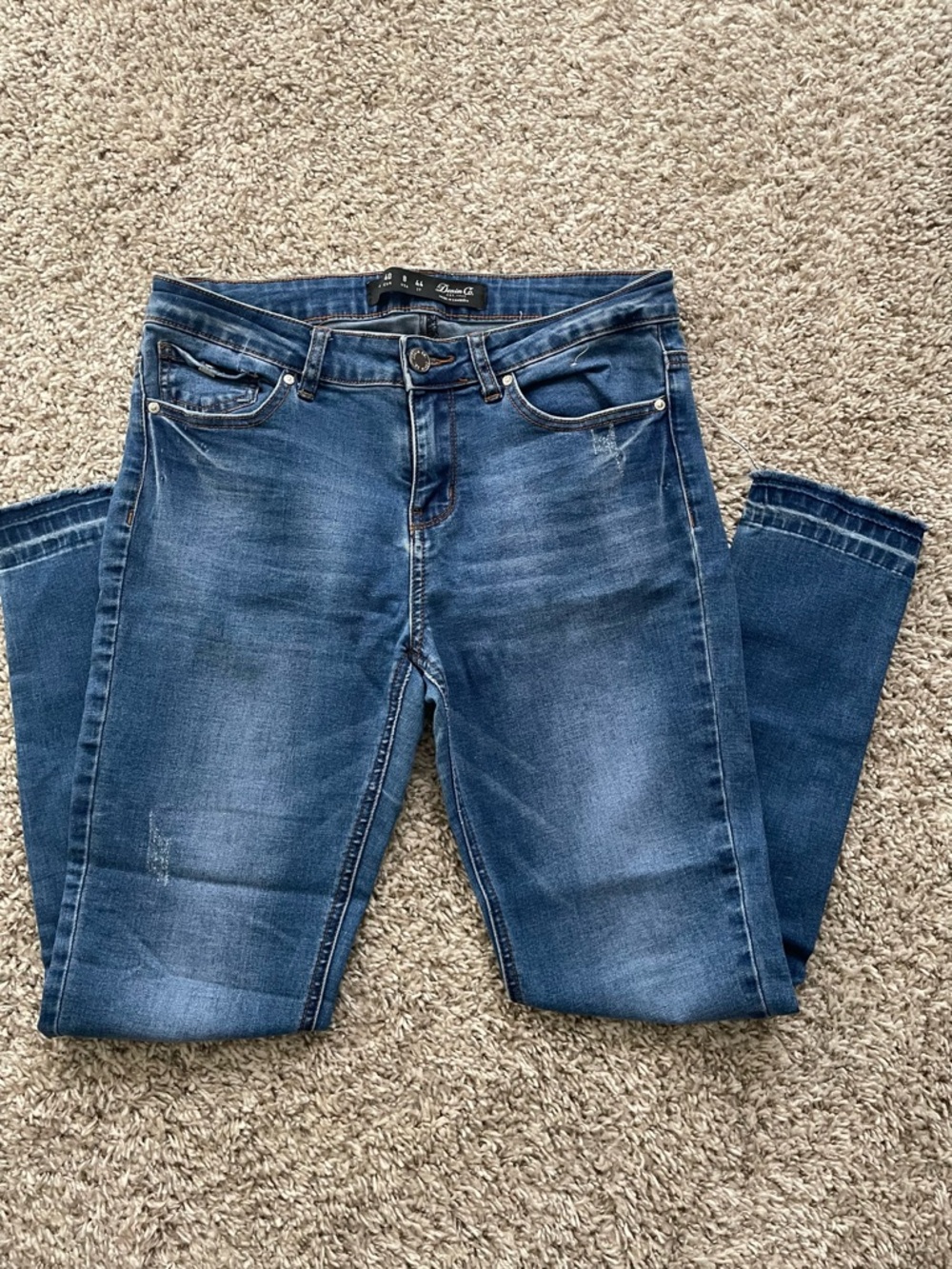 Denim&Co Women's Skinny Jeans in Blue Wash
